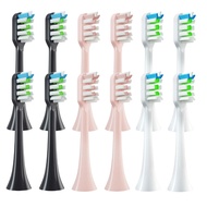 12 Pcs/Pack Replacement Brush Heads for SOOCAS V1/X1/X3/X5/X3U/X3PRO/v1/v2 Electric Toothbrush Heads