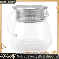 Heat Resistant Coffee Pot Hand Brewing Coffee Pot Steel Cover Transparent Sharing Pot Glass Brewing 