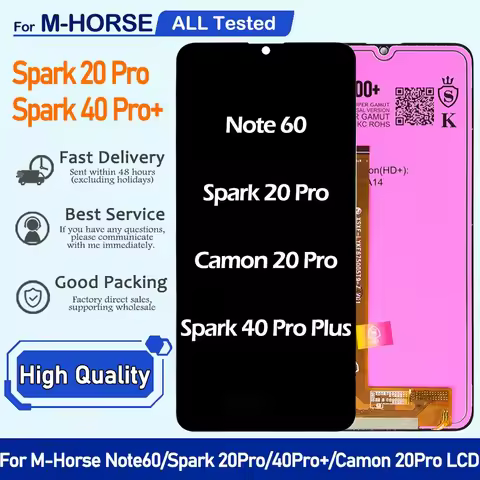 6.8" IPS For M-Horse Spark 20 Pro Note 60 LCD Display Touch Screen Digitizer Assembly For MHorse Spa