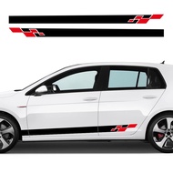 Car Door Side Sticker For Volkswagen VW Golf 5 MK7 MK6 Polo MK8 Rline GTI GTD Sport Stripes Decor De