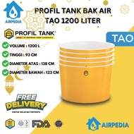 Toren Air Profil Tank Tao 1200 Liter   -  Bak Air Terbuka Profil Tank.