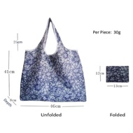 [ SG Stock ] (46cm x 41cm) Foldable Reusable Bag Shopping Supermarket Travel Eco Bag