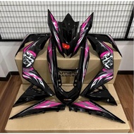 BODY COVER SET (MAGIC BOY) RS150 V1/V2/V3 KANJI PINK/BLACK