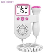 Delicateshy Surplu Doppler Baby Heart Monitor Home Pregnancy Baby Heartbeat Detector Fetal Doppler W