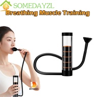SOMEDAYMX Respiratory Trainer, Muscle Trainer Lung Respirator Breathing Dumbbell, Training Aid Healt