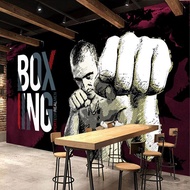 Custom Photo Wall Paper 3D Boxing Gym Background Poster Mural 3D Wall Painting Living Room Murals Wallpaper Roll Waterproof