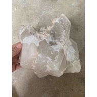 Original rough white quartz stone for home decoration, high energy purification 17cm, weight 2.2kg (