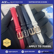 didaluky FOSSIL 12mm Watch Strap Genuine Leather Apply to ES4827 ES4830 ES4502 ES4529 ES4699