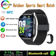 SENBONO 2024 New AMOLED Smart Watch Always On Display Bluetooth Call NFC Smartwatch Men Sport Waterp