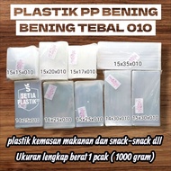 PP plastic thickBENING 010 complete sizes: 14x25 14x30 15x15 15x17 15x20 15x25 15x30 15x35 16x25 sna