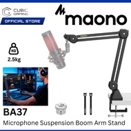 MAONO BA37 MICROPHONE SUSPENSION BOOM ARM MICROPHONE STAND WITH EASY ADJUSTMENT AND PRECISION POSITI