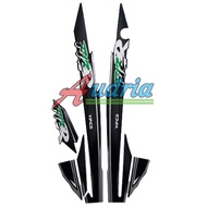 Yamaha f1zr 1997 non-clutch full black motorcycle Striping Sticker