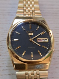 全新庫存品（NOS）90年代產 精工五號 Seiko 5 7009-8940 多邊形金色自動機械錶