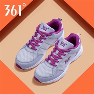 361 Women's Shoes Sports Shoes 2025 Breathable Mesh Casual Shoes 361 Degree Official Ladies Running 