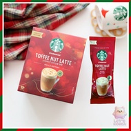[STARBUCKS] Toffee Nut Latte Powder Limited Edition | Sweet Buttery Latte Instant Mix Coffee | 5 Sti