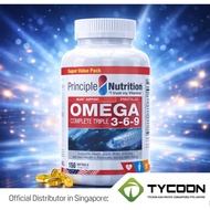 (Clearance) Principle Nutrition Omega 3-6-9 Complete Triple | Heart, Brain & Joint Support Expiry: 3