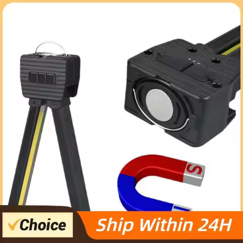 Gym Lamp for Posing Magnetic LED Flashlight USB Rechargeable Work Light Inspection Lamp with Hanging