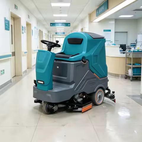 Manufacturer Factory Ride-on Floor Scrubber Cleaning Machine Hotel Floor Scrubber Dryer Road Sweeper