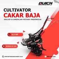 Cultivator Quick Cakar Baja + Honda engine GX 200