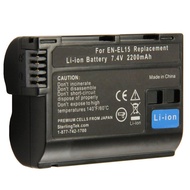 High Capacity Replacement Battery For Nikon EN-EL15 Compatible for Nikon D7100 D750 D7000 D7200 D810