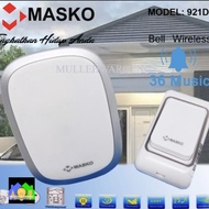 MASKO BEL PINTU RUMAH WIRELESS LISTRIK 921 D PREMIUM QUALITY 36 MUSIK