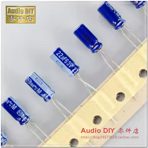 20pcs/50pcs M series 22uF/63V 5*11mm electrolytic capacitor
