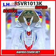 COVER SET RAPIDO HONDA RS150 V1 RS V1 WINNER WHITR BLUE RED YELLOW UNCLE SPANAR LHMOTOR