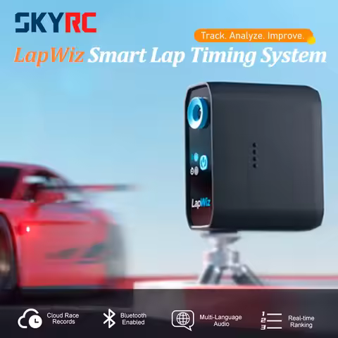 Professional SKYRC LapWiz IR RC Lap Timer Multi-Car ID Mgmt Screen Cast Voice Prompt OTA Upgrade for