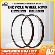 2pcs Bike RIM Eyelet 36H and 32H Aluminum Alloy with DISC 26/27.5/29R RIM for Mtb Gravel Rim Basikal