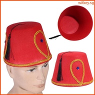 WIT Fez Hat Moroccan Themed Hat Unique Turkish and Moroccan Style Headpiece