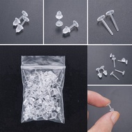50 Hole Holder Transparent Plastic Earrings, Mini Anti-Allergy Transparent Earrings