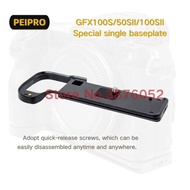 PEIPRO GFX100S GFX50SII GFX100SII single base Plate quick Release plate camera bracket Grip for Fuji