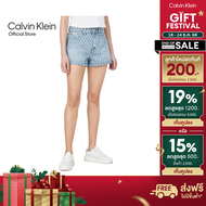 CALVIN KLEIN กางเกงยีนส์ขาสั้นผู้หญิง 90s Fit Printed Denim 3" Short ทรง Relaxed รุ่น 47C705G X0S -