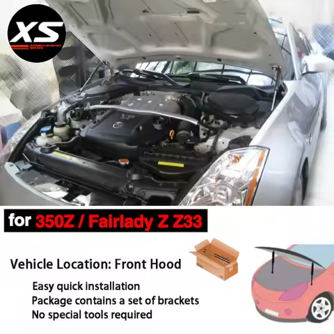 Front Hood Struts For Nissan 350Z Z33 2003-2008 Nissan Fairlady Z Z33 Modify Damper Lift Supports Sh