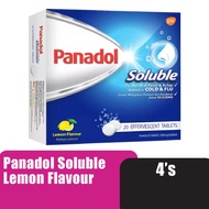PANADOL SOLUBLE - LEMON FLAVOUR 4'S