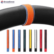 DREAMFOREST Car Steering Wheel Suede Decoration Top Marker Center Line Marking Vehicle Internal Acce