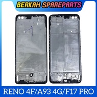 FRAME OPPO RENO 4F / A93 4G / F17 PRO BAZEL BEZZEL ORIGINAL LCD COATING BONE