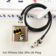 Bat Man Charger Protective Case Soft Charger Protector Compatible for iP 20W Charger 12 13 14Promax 