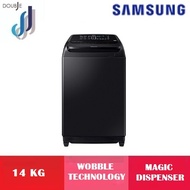 SAMSUNG 14KG Top Load Inverter Washing Machine WA14R6380BV/FQ | Wobble Technology | Magic Dispenser | Eco Tub Clean