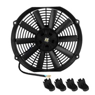 ♠Universal Engine Cooling Fan 12in 12V 80W Car Air Conditioner Engine Electronic Cooling Fan Car ✈☾