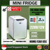 Amoi Mini Portable Fridge Refrigerator 18L 20L 25L Car Portable Fridge Refrigerator/ Home/ Car Dual Use