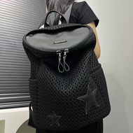 Mesh Stitching Backpack Large Capacity Street Backpack