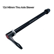 12X148mm Bicycle Thru Axle Skewer | Mountain / Road / Gravel 148mm Boost Thru Axle