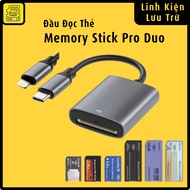 Memory stick pro duo card reader - Sony for IPh 6-15promaxxx phones, android Type c, Tablets and lap