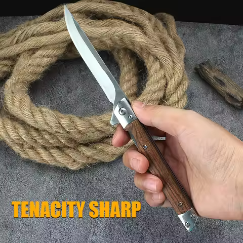 Portable Damascus Carry Pocket Knife Survival Knife Folding Knife Outdoor Tactical Knife Survival Ca