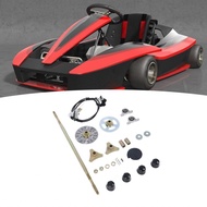 29in Go Kart Rear Live Axle Assembly Kit Axel Sprocket Chain Brake Disc Caliper Wheel Hubs replaceme