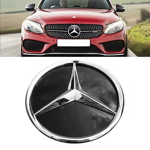 1pcs Front Grill Emblem tar Logo For Mercedes Benz A B W117 W176 C E S R SL ML GL GLA GLK-Class Mirr