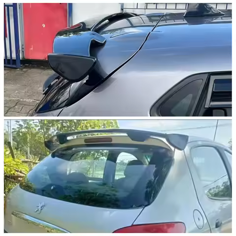 For Peugeot 206 207 208 308 Spoiler 2005 2006-2022 Rear Roof Boot Spoiler Tail Wing Tuning Accessori