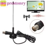 PRESTONRY Digital Tv Antenna, Free Channel 5dBi TV Antenna Freeview, TV HDTV Box Mini Black DVB-T/TV
