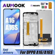 AUMOOK 6.52" Original LCD For Oppo A16 CPH2269 LCD Display Touch Screen Digitizer Assembly Replacement For Oppo A16s CPH2271 LCD